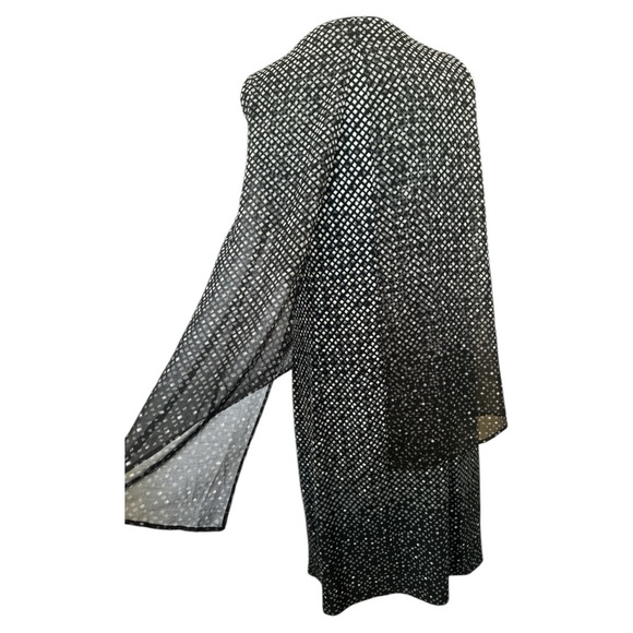 White House Black Market Chiffon Cape Dress Size Medium - Picture 8 of 14